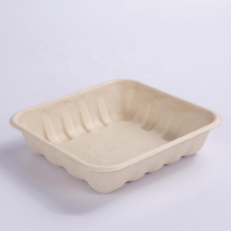 Sugarcane Bagasse Tray(155*145*35mm)