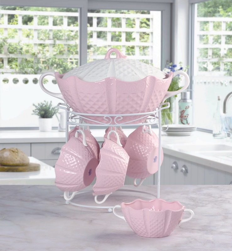 8 pcs soup set with stand