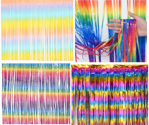 Party items fringe foil curtain