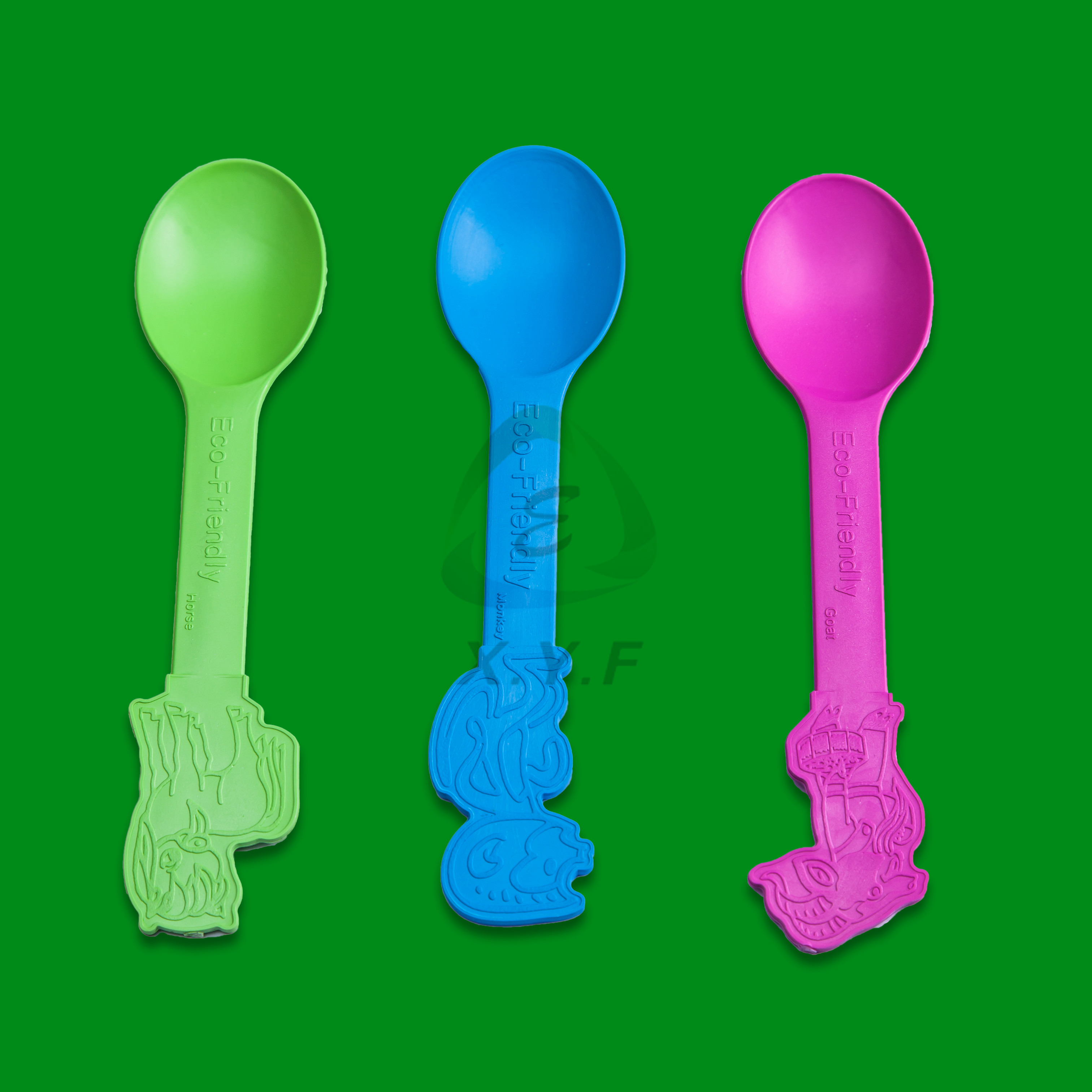 Corn starch customzied cartoon ice cream spoons