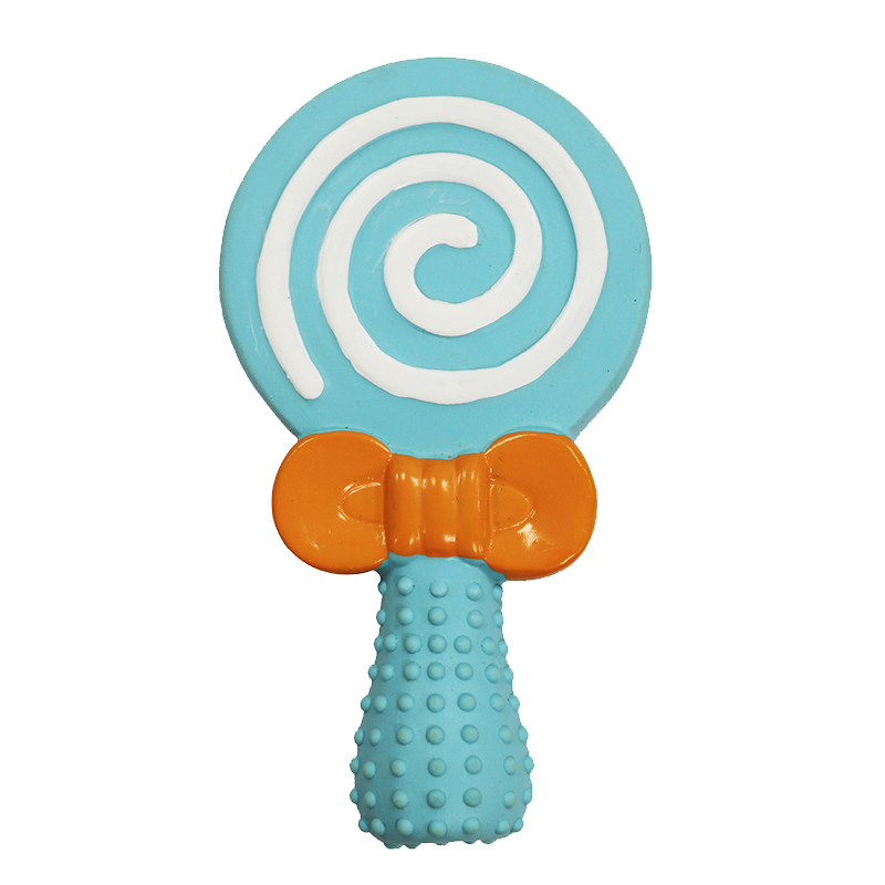5.7" Latex Round lollipop PP filling material BB whistle,Dog Pet Toys