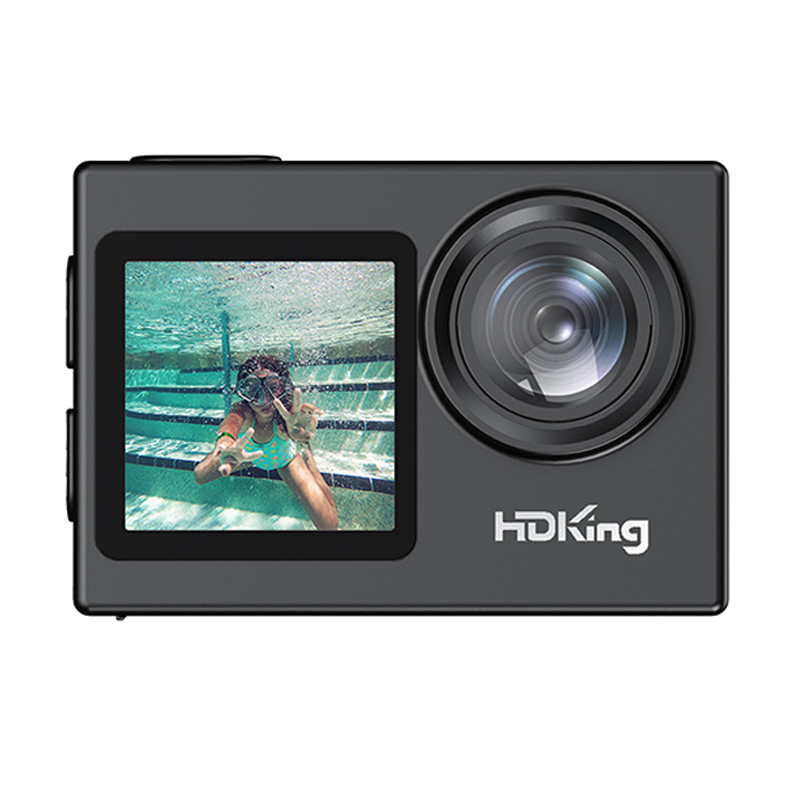 HDKing D68VA 2.0" +1.4" 4K dual screen anti-shake wifi action sports camera