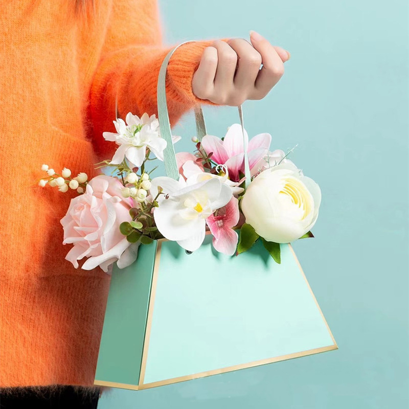 portable papercard flower bag