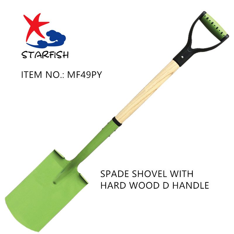 Spade With Hardwood D Handle