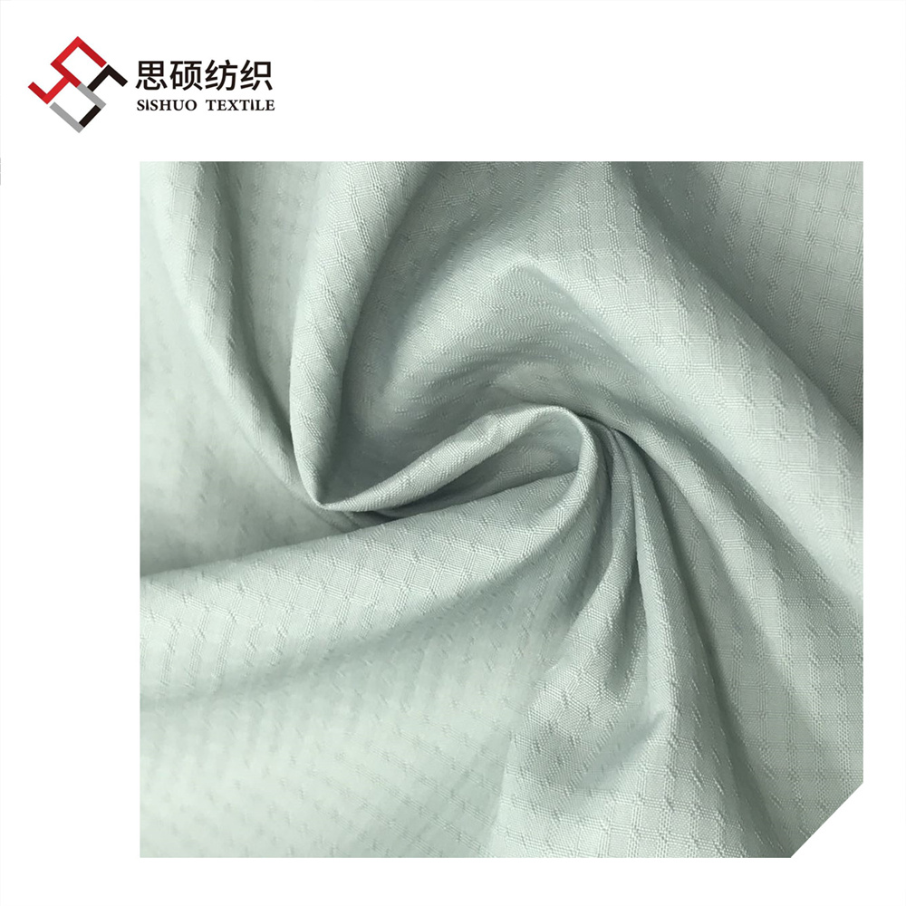 320T full dull four line lattice nylon taffeta fabric for jacket dress