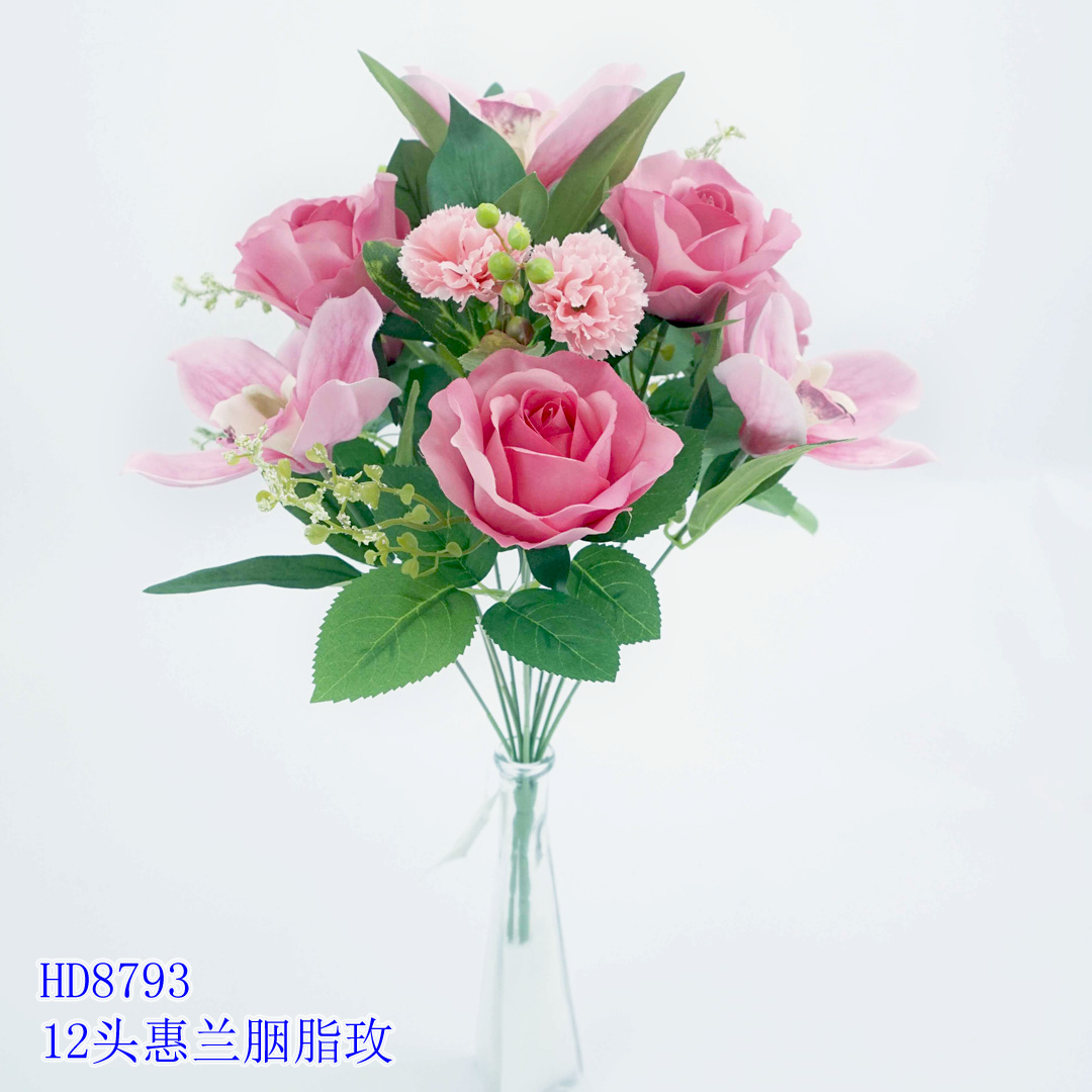 ! 0.51m Artificial Flower Artifical flowers factory home decoration wedding bridal Rose X 12