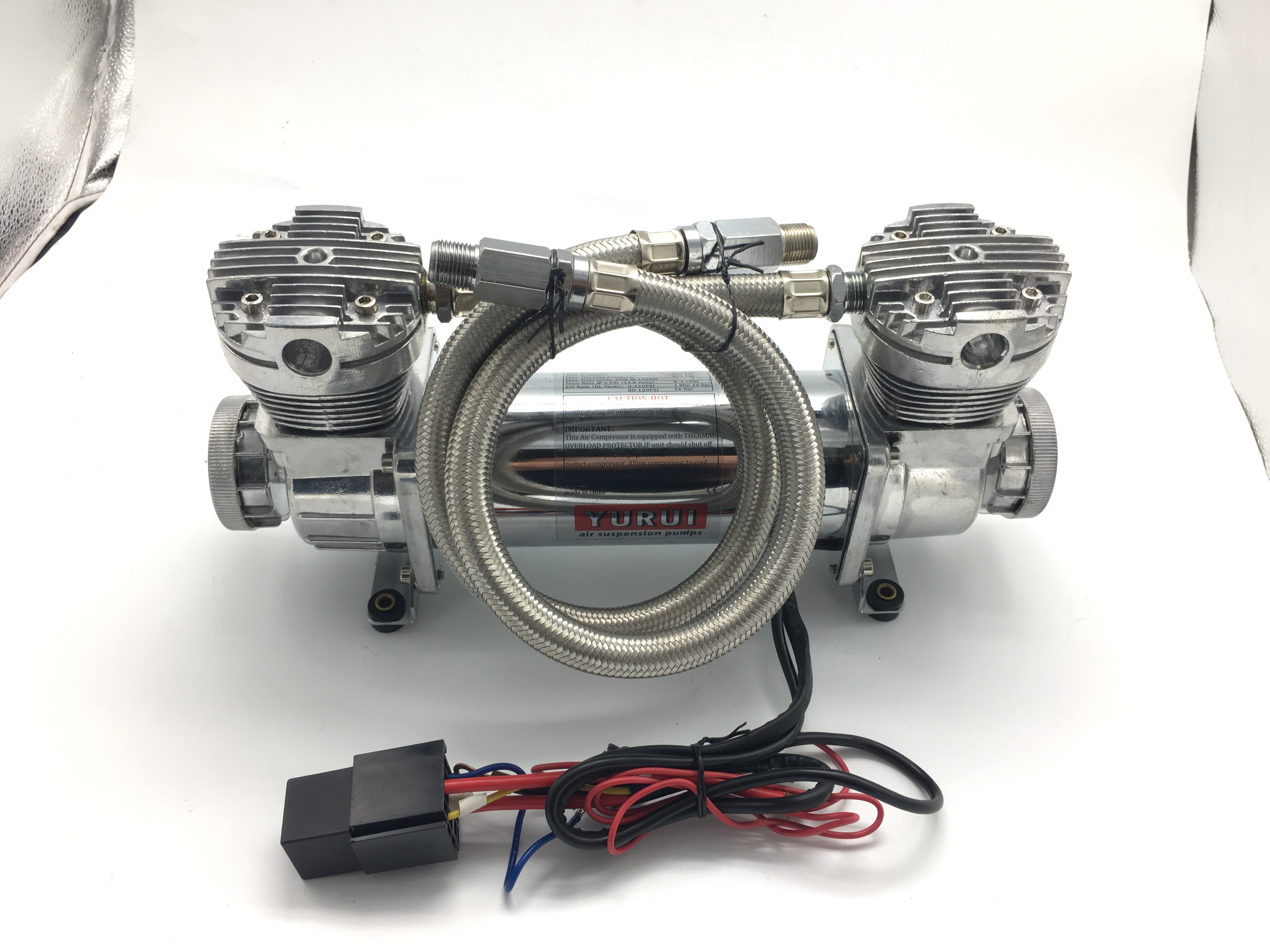 300psi 12/24V Air Suspension Compressor Double cylinder For Air Bag Suspension