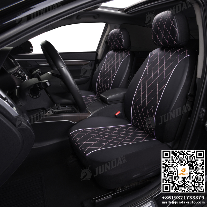 Fashionable seat cover with diamond stitching