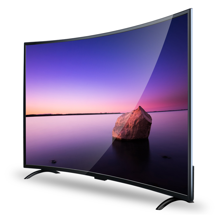 50”inch tempered glass curved TV