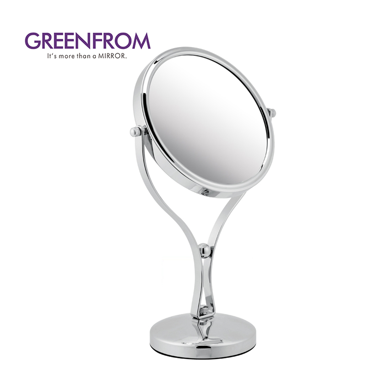 Wholesale Double Sides Tabletop 360 Degree Metal Makeup Mirror