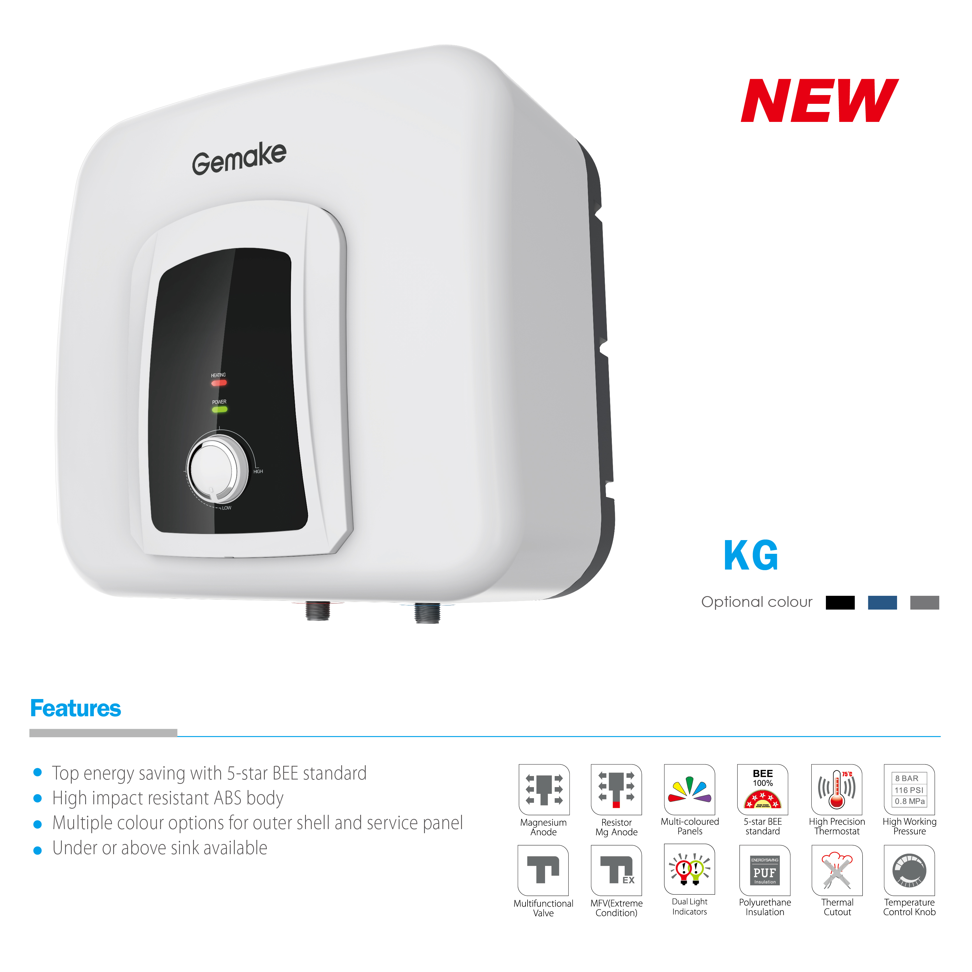 135th Fair Special --Electric storage water heater KG-BIS certified