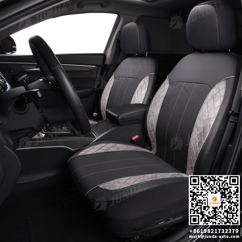 Peforated faux leather seat cover