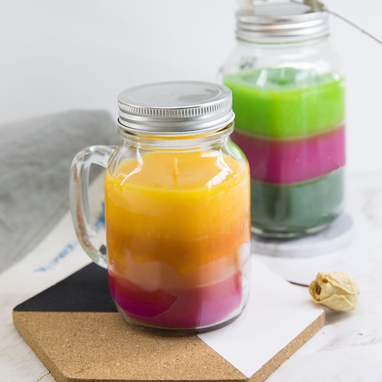 Candle holder soy wax scented candle glass jar