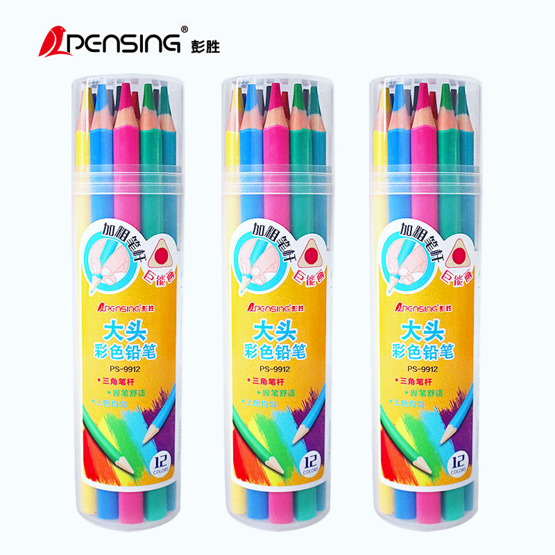 Woodfree color pencil in jumbo size