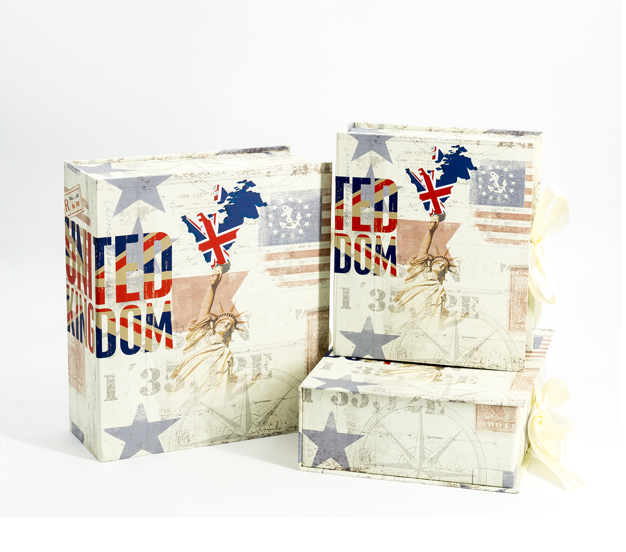 Book Shape Box Gift Box Storage Box Packing Box 3/Set