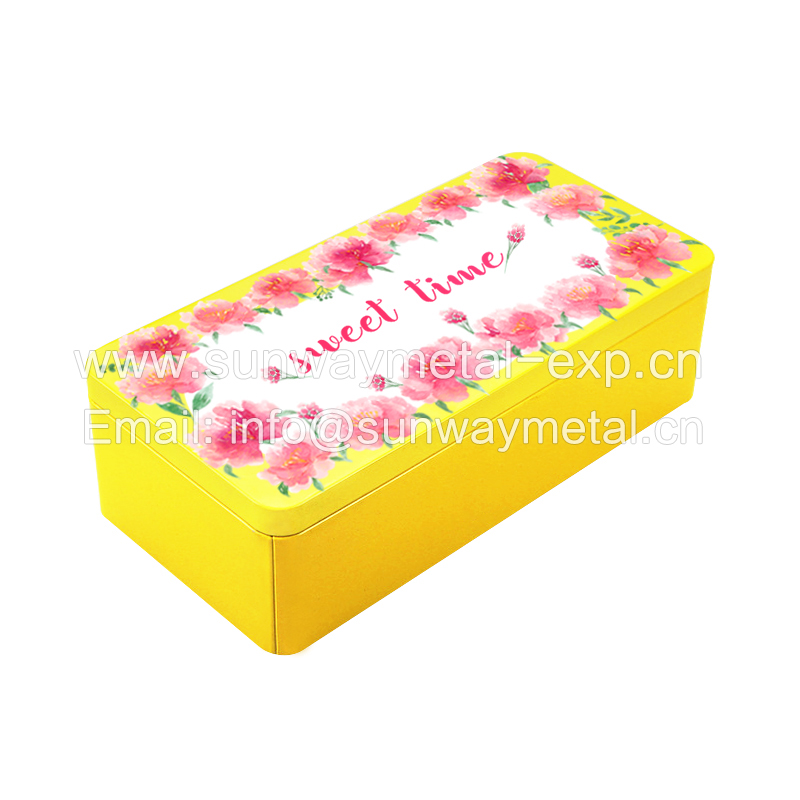 Rectangle gift tin box