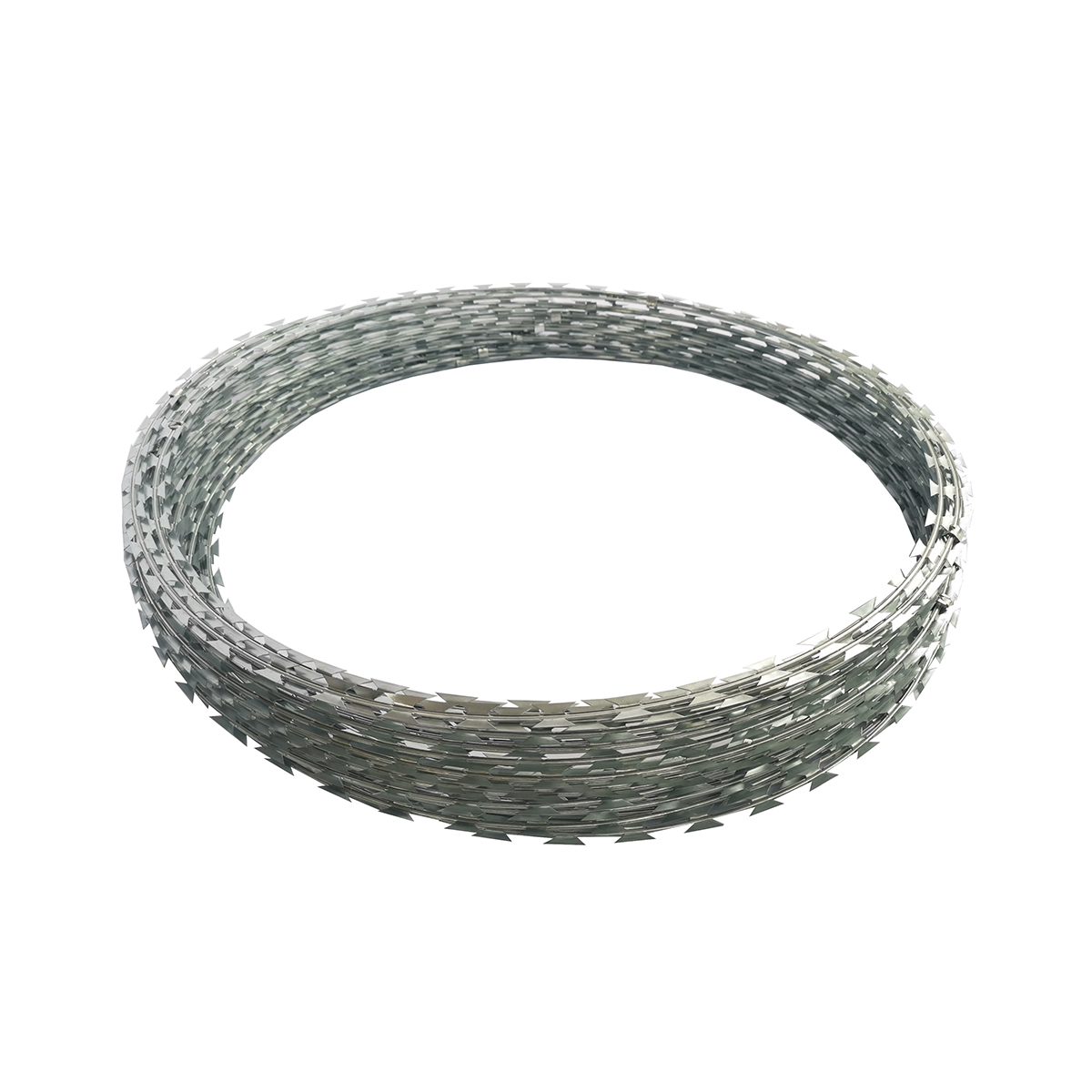 BTO-22 Galvanized Razor Wire Concertina Barbed Wire For Security Application 450mm Coil