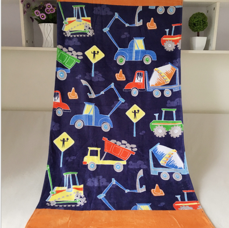 Cotton Printed Velour Towel
