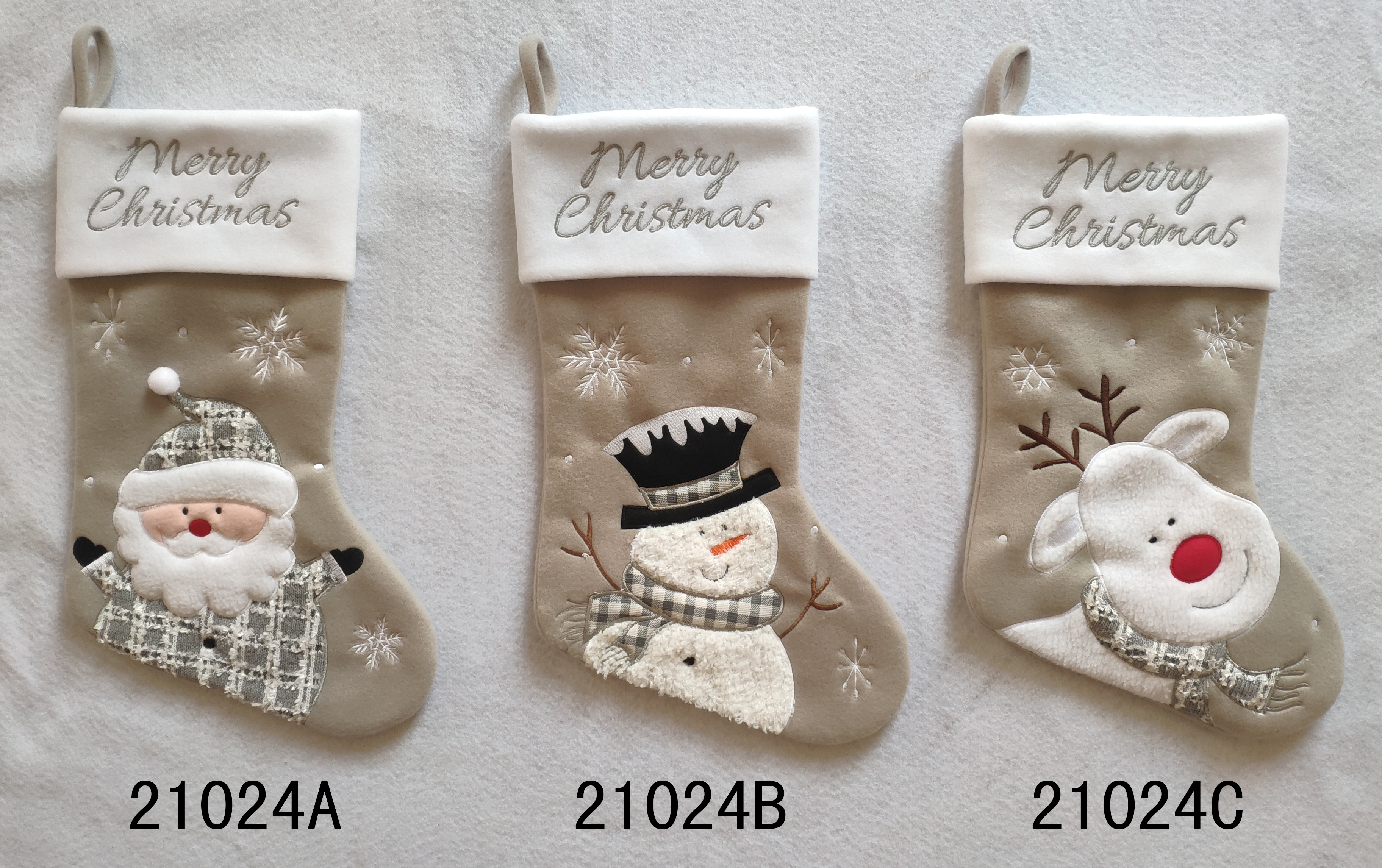 Embroidered 18 Inch christmas Stocking