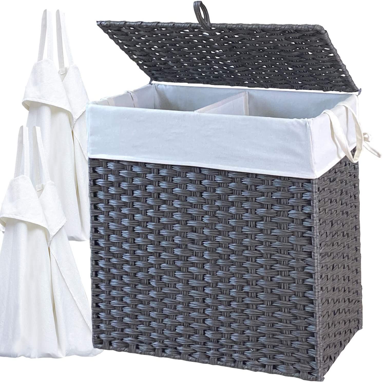 Folding laundry basket