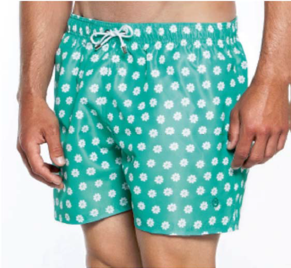 Men's quick-dry polyester printed beachwear