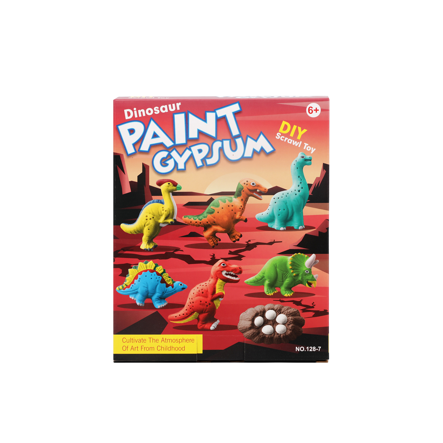 Dinosaur Paint Gypsum DIY Scrawl Toy