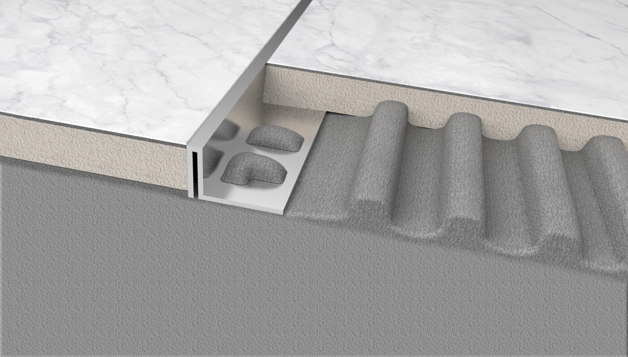 L-Shaped Stainless steel Tile Edging & Trim