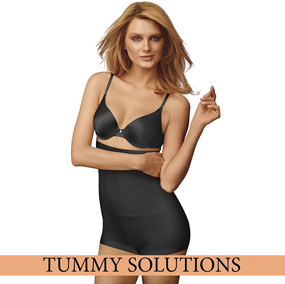 Womens Shapewear Tummy Control Shorts Brilliance High-Waist Panty Mid-Thigh Body Shaper Bodysuit
