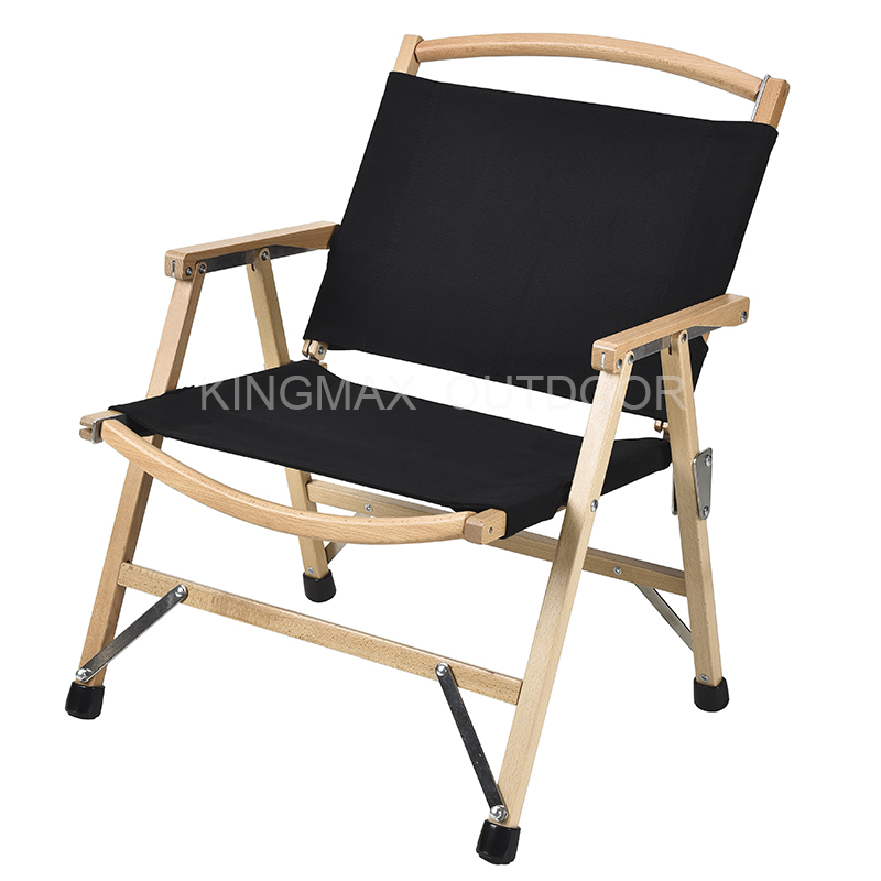 Outdoor camping wooden folding chair removable kermit chair