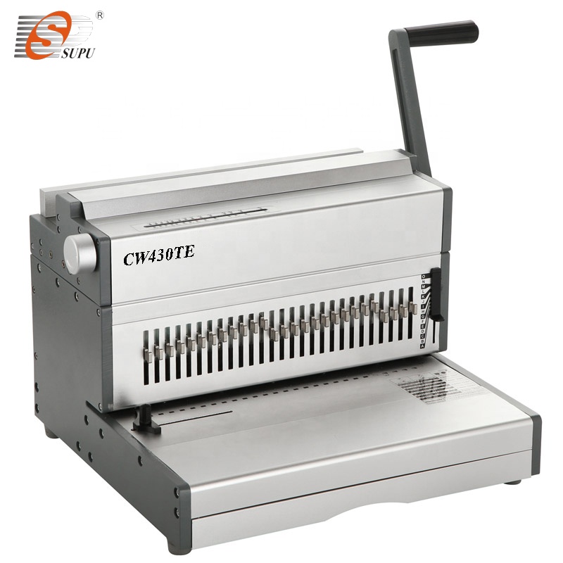 A3 Size Heavy Duty Double Wire Punching and Binding Machine Cw430te