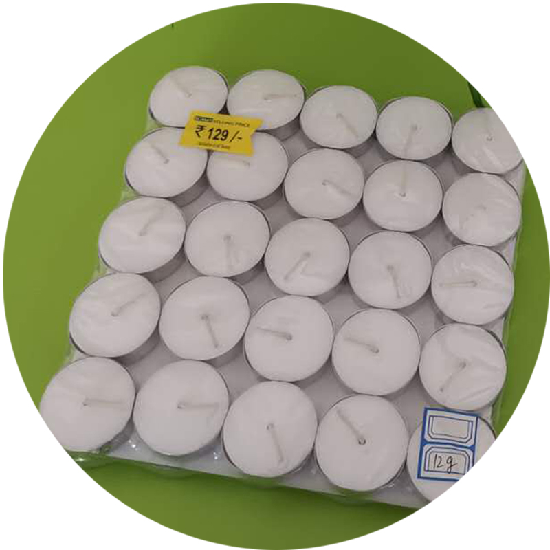 10G white tealight candle 50pcs