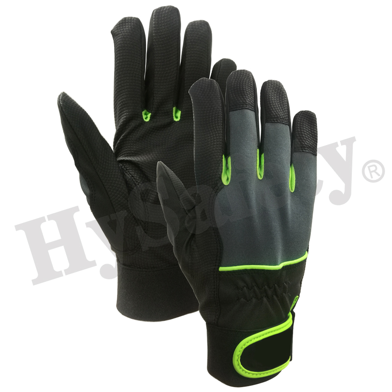 Mechanics gloves, Garden glove,PU glove, work glove, firm fit gloves