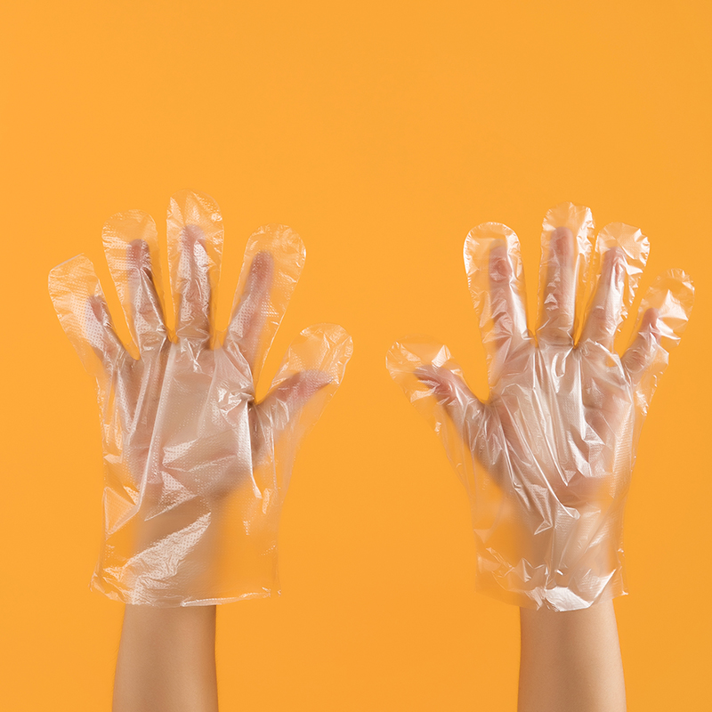 20 pairs 40pcs plastic waterproof and disposable gloves clear kitchen gloves for food handling cooking cleaning