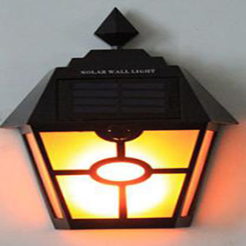 Hexagonal Flame Solar Wall Lamp