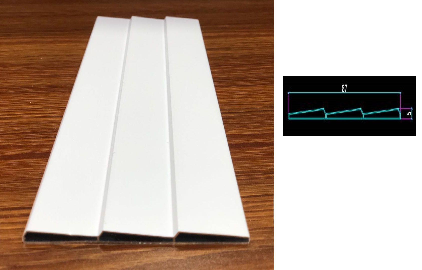 043 Powdercoating Kitchen/Cabinet Aluminum Profile Plate