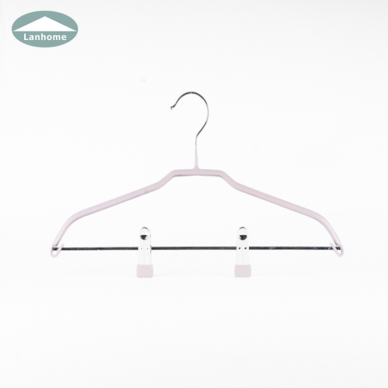 Lanhome PVC Metal Clothes Hanger with Clips