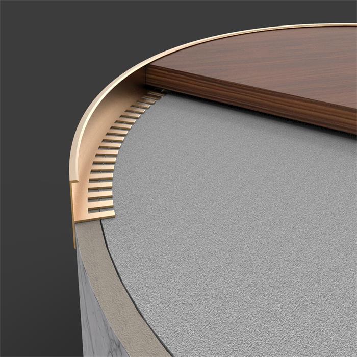 Brass stair nosing
