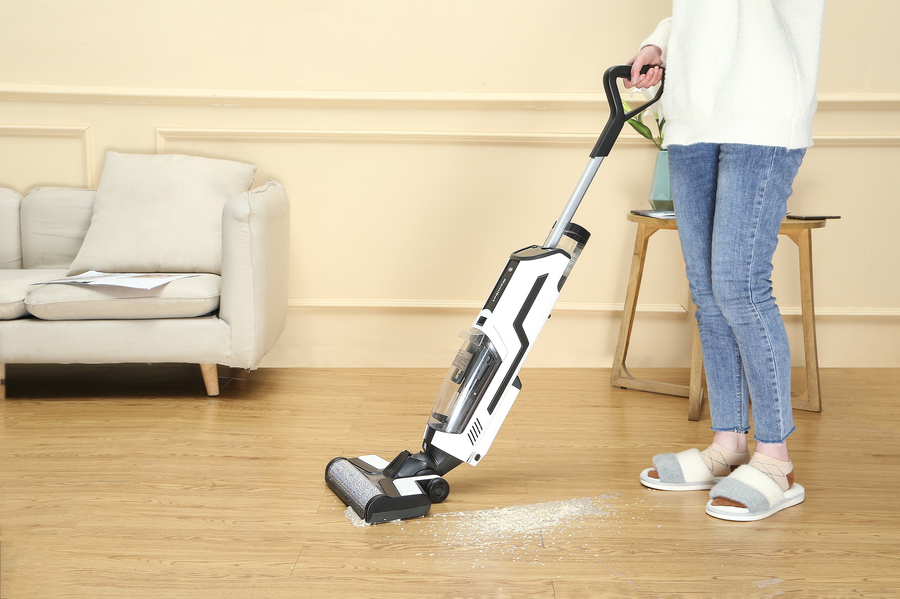 MAMIBOT FLOMO I cordless floor washer with Wet-Dry Vacuum and Mop