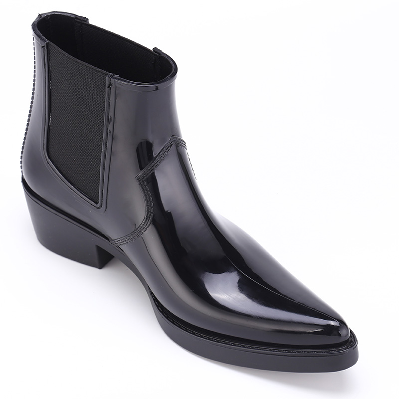 Light fashion design custom transparent rain fashionable ladies plastic boots womens pvc rain shoes RAIN BOOTS