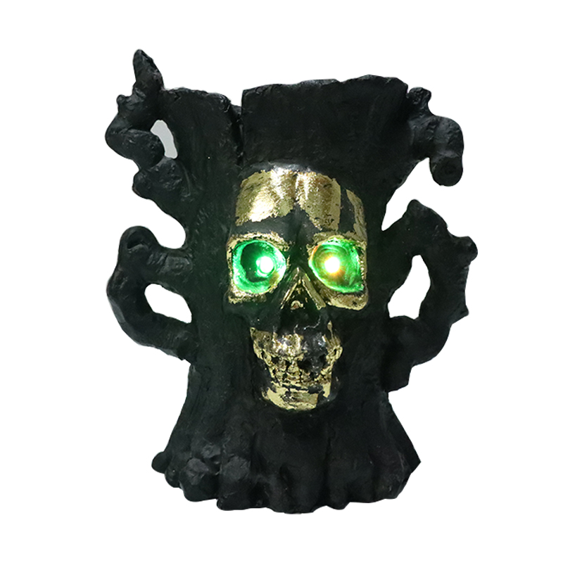 Resin Ghost with light halloween decorations costume Holiday home garden decoration resin crafts figurein
