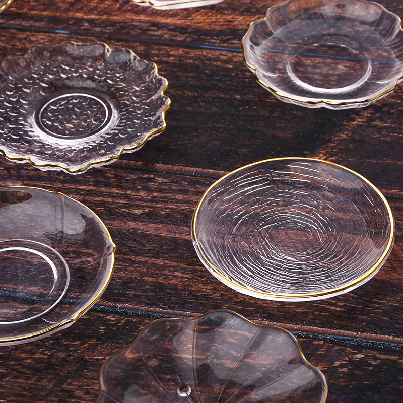 Glass Tea Cup Saucer Coffee Mug Saucer