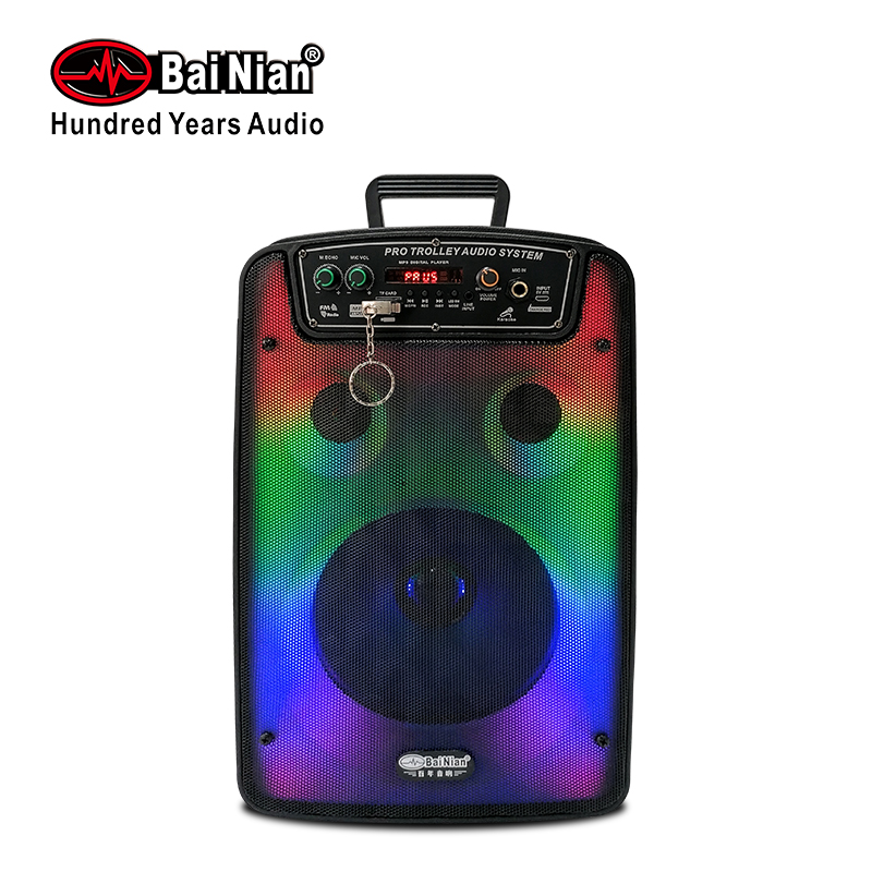 8Inch Portable Outdoor Active Speaker，BT Speaker，TWS，Colourful Speaker