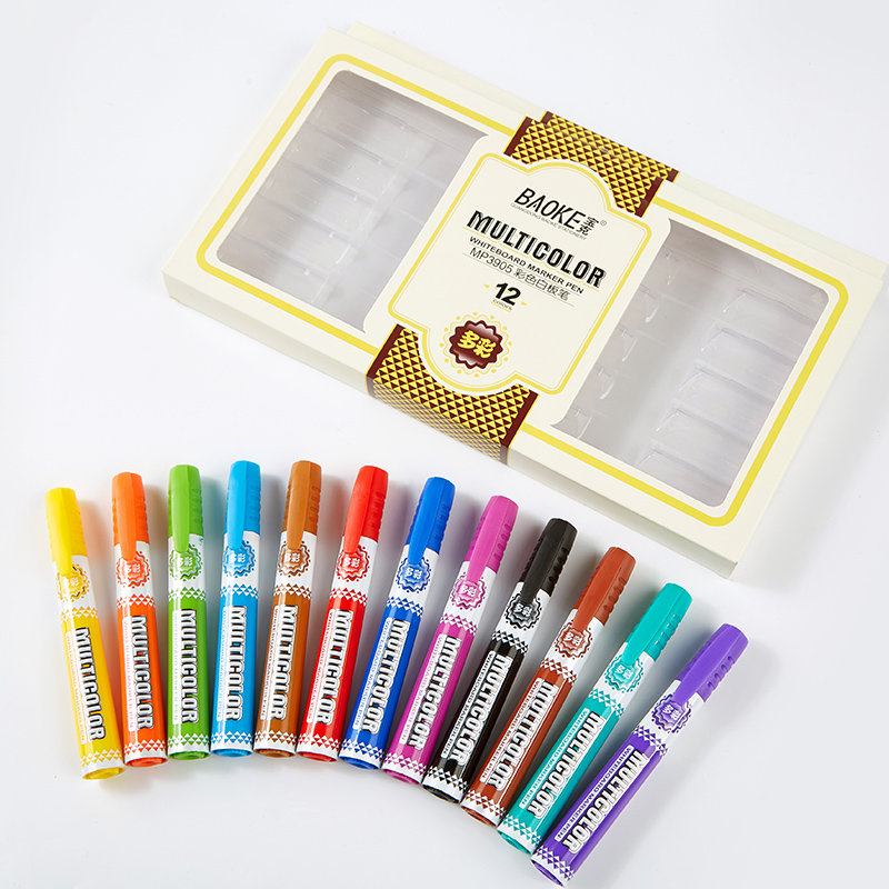 MP3905 whiteboard marker pen multi-color whiteboard marker set refillable whiteboard marker 8 colors 12 colors student art paint use