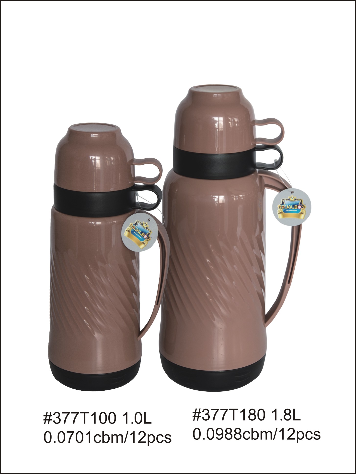 Plastic Vacuum Flask With Glass Refill