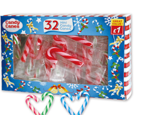 Mini candy cane