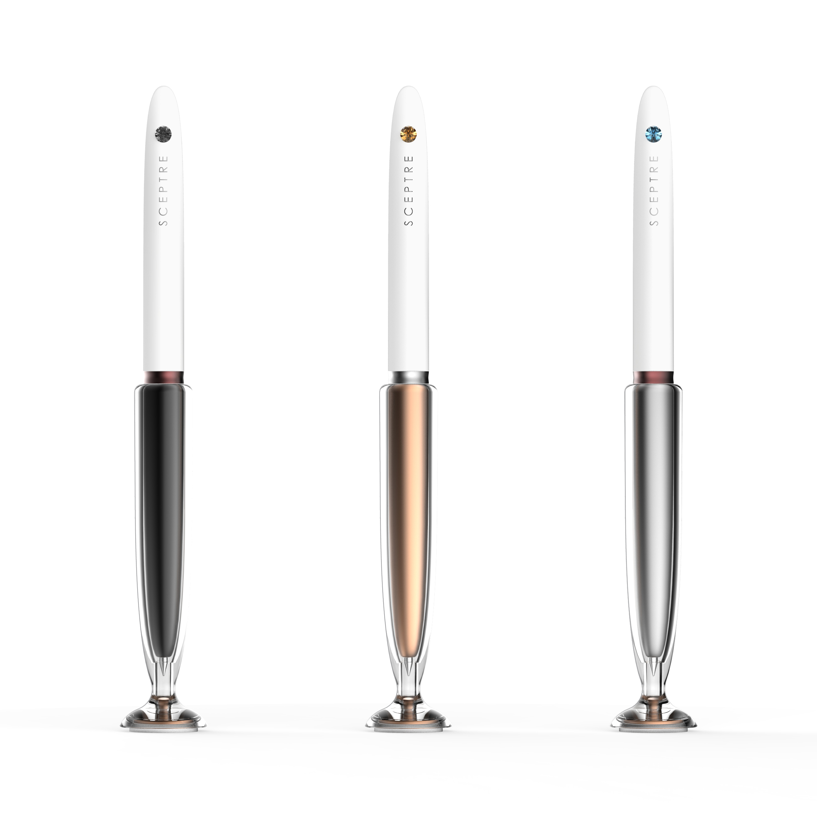 SY9228-1 aluminum new design twist action desk pen with mobile holder function