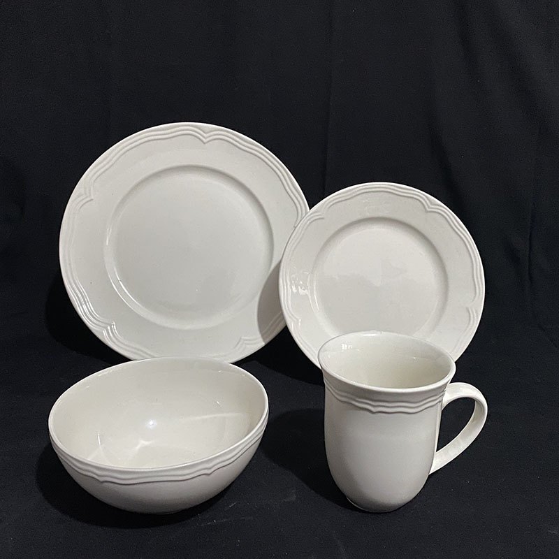 Embossed Porcelain Dinnerware