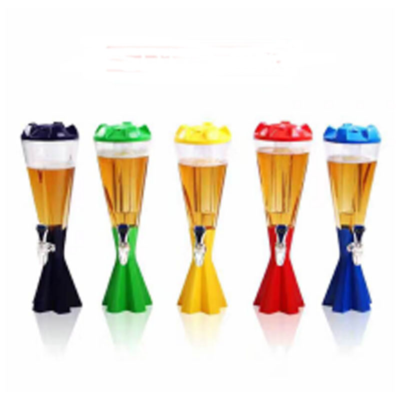 Beer tower beer dispenser with LED light Ice tube 3L