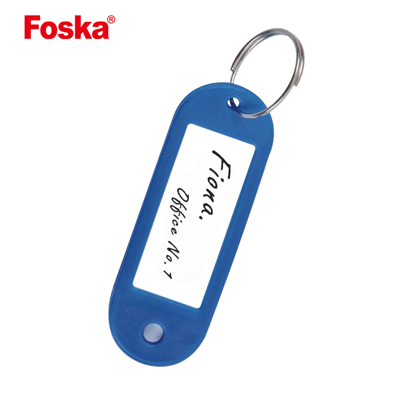 Solid Colorful PP Hard Name Card Plastic Key Tag