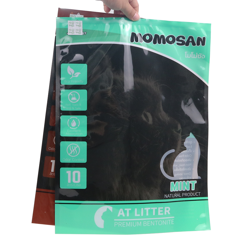 Three side sealed cat litter bag 10L